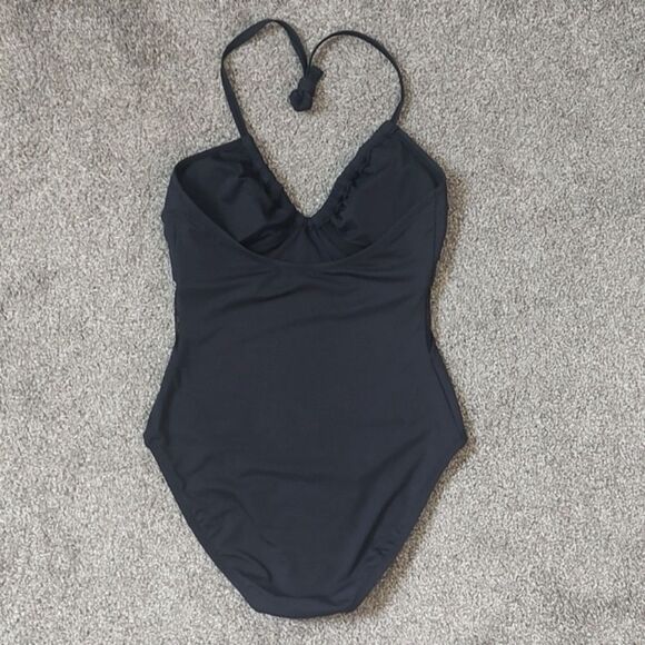 New With Tag Bleu Rod Beattie Size 6 Don't Mesh With Me One-piece Black Swimsuit - Picture 6 of 12